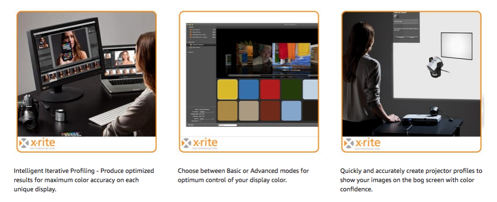 The X-Rite i1 Pro Calibrates all types of monitors and screens