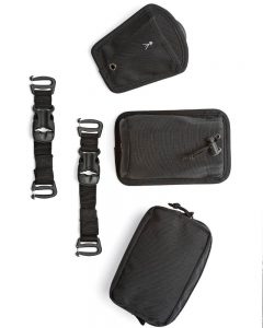 The LowePro ProTactic comes with loads of extra pouches and storage options as pictured here