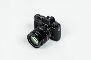 A photo of the FujiFilm X-T10 mirrorless camera