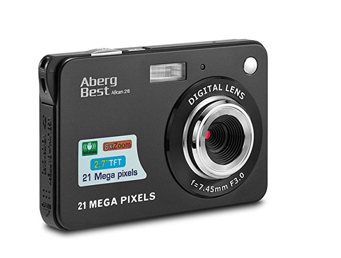 Best Point And Shoot Camera The AbergBest 21mp Digital camera front view